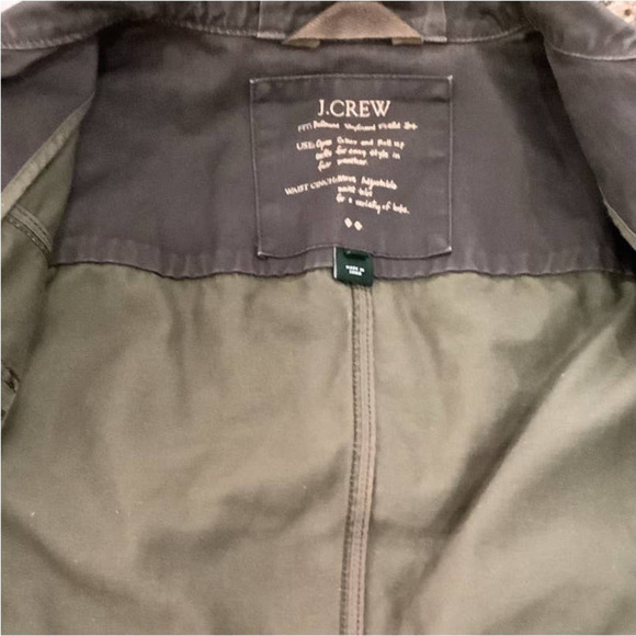 J. Crew Brown With Gold Hardware Size Small Women Relaxed Boyfriend Field Jacket - Picture 12 of 12